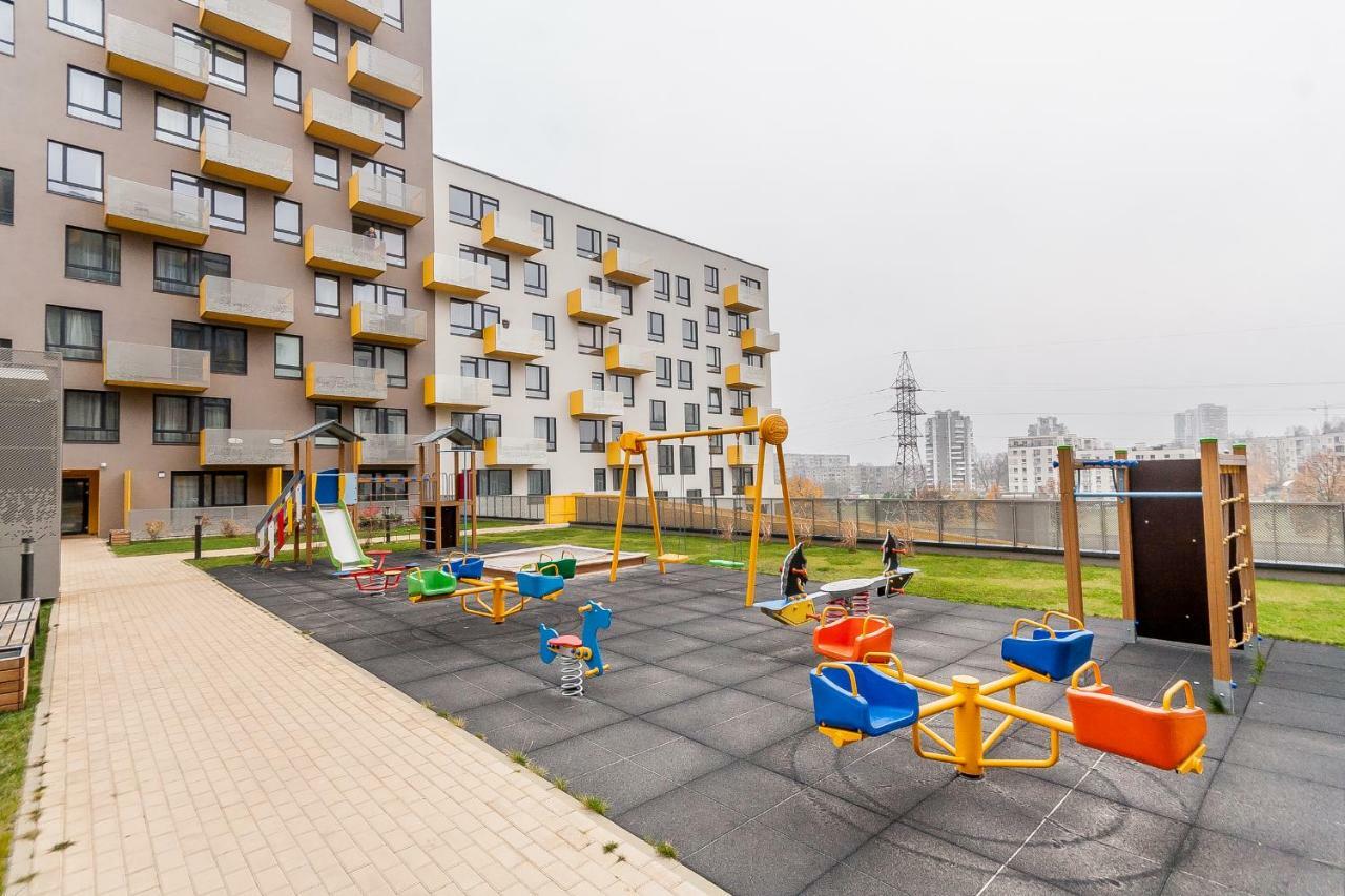 Apartments Vilnius 1 Near Center With A Roof Terrace And Parking מראה חיצוני תמונה